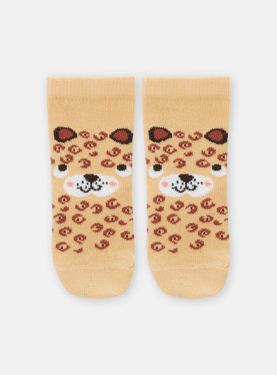 Chaussettes léopard pour bébé garçon TYUCRICHO1 / 24SI1084SOQ113