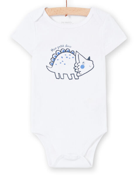 Body Blanc Motif Dinosaure Body Bebe Dpam