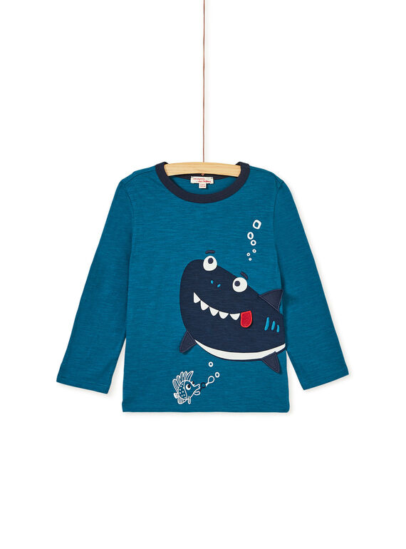 Tee-shirt turquoise phosphorescent enfant garçon KOECOTEE3 / 20W902H1D5IC217