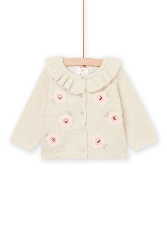 Cardigan en tricot uni avec maxi col PIPRACAR2 / 22WG09S2CAR003