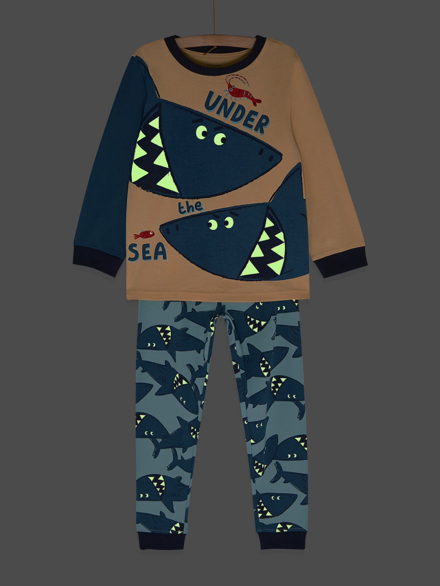 Pyjama phosphorescent sable imprim requin gar on Pyjama DPAM
