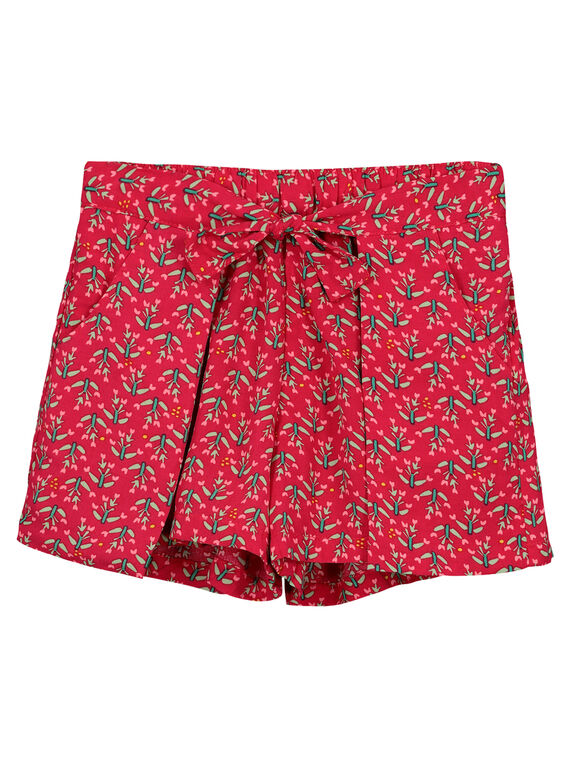 Short fluide imprimé fille FAYESHORT2 / 19S901M2SHO099