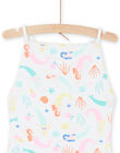 Maillot de bain 1 pièce blanc à imprimé sirènes RYAMER2 / 23SI01R7MAI000
