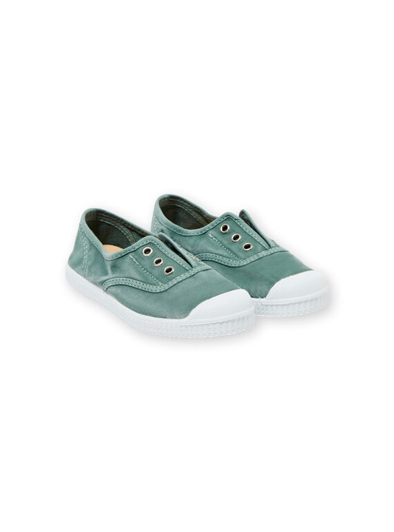 Tennis vertes enfant garçon LGTENVERT / 21KK3643D16G614
