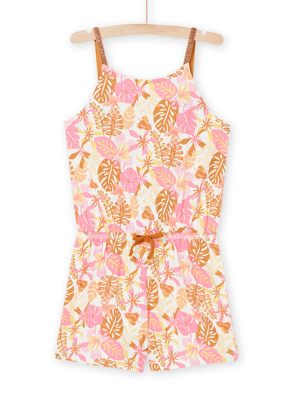 Combinaison écrue à imprimé tropical RAPLACOMB1 / 23S901P2SAC001
