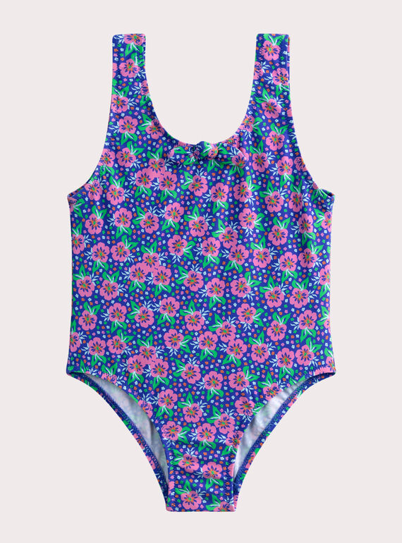 Maillot de bain 1 pièce imprimé fleuri pour fille WYAMER1 / 25SI01NIMAIC201