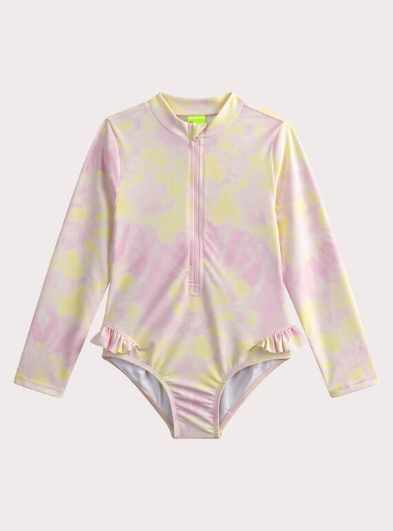 Combinaison de bain anti-uv tie & dye pour fille WYAMERUV2 / 25SI01NEMAI001
