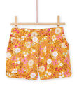 Short jaune maïs enfant fille NABASHORT / 22S90111SHOB107