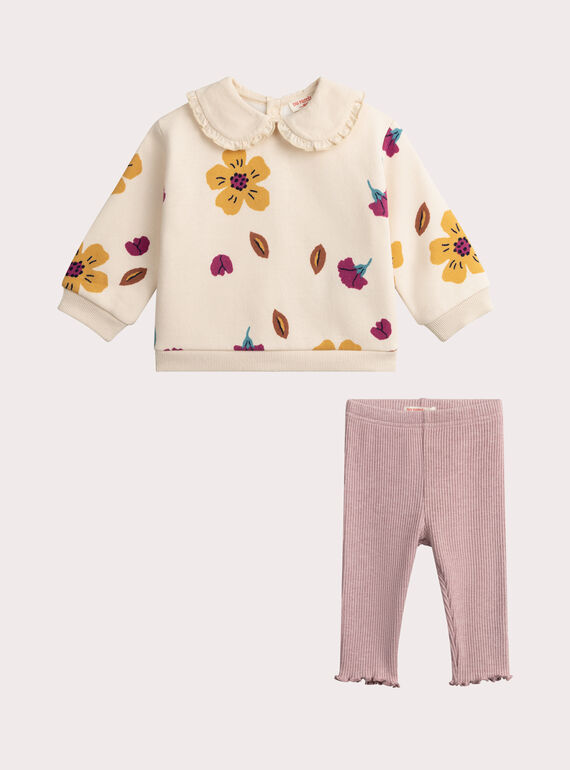 Ensemble pull et legging pour bébé fille VIBAENS / 24WG09Q1ENS311