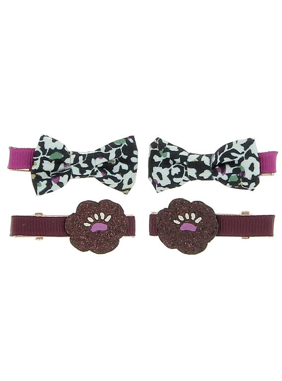 Lot de barrettes fille DYACHOCLIC1 / 18WI01F1BRT954
