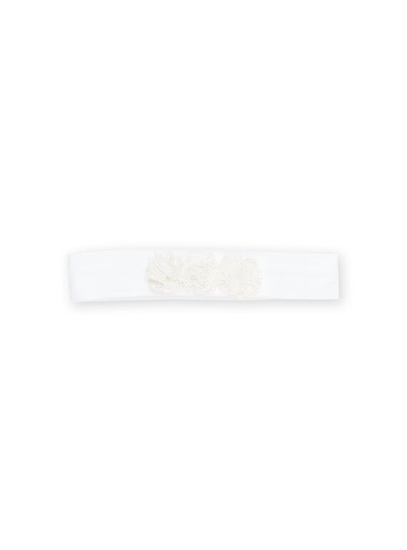 Bandeau blanc avec 3 fleurs en 3D RYINEOBAN2 / 23SI09O1BAN000