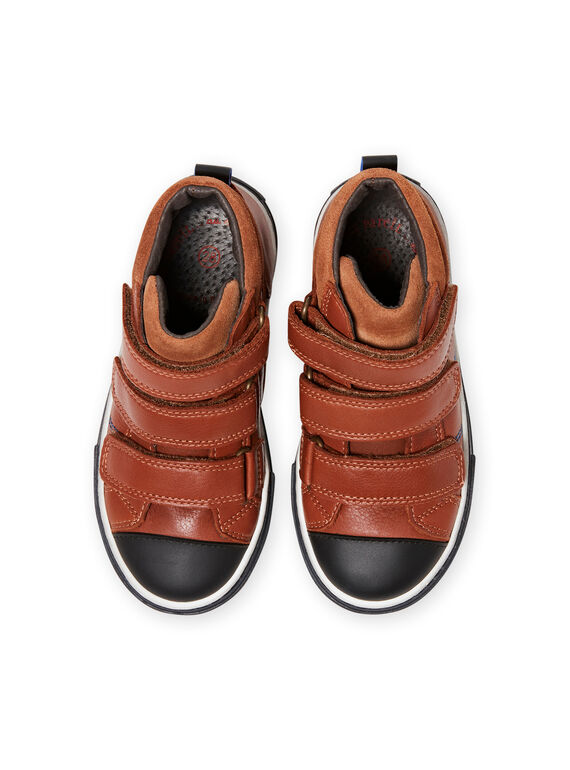 Baskets montantes camel enfant garçon MOBASTRIVTAN / 21XK3652D3F804
