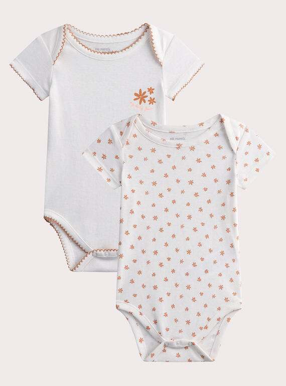 Body lingerie lot de 2 fleurs pour bébé fille  WEFIBODFLO / 25SH13C3BDL009