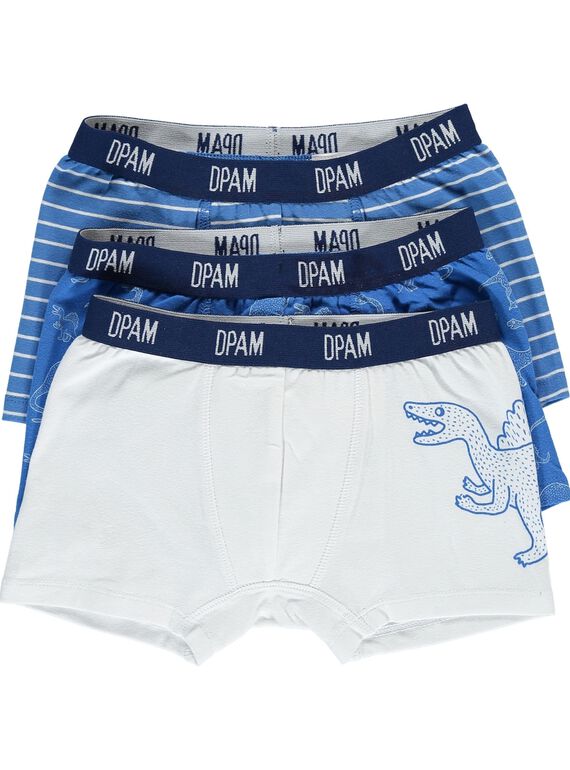Lot de boxers garçon CEGOBOXBLA / 18SH12V3BOX201