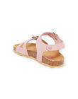Sandales roses enfant fille NANUELODIE / 22KK354AD0E030
