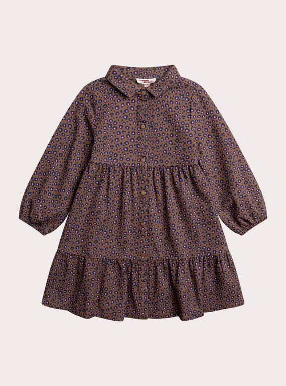 Robe imprimé léopard fille XABLUROB1 / 25W901N2ROB817