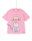 T-shirt à manches courtes à motif animaux - Mixte ROSPATI6 / 23S902P3TMCD301