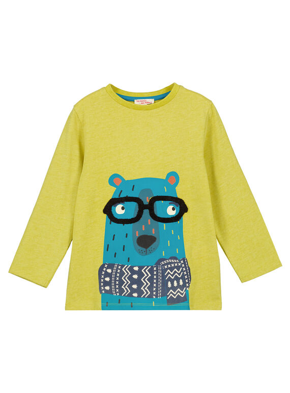 Tshirt Manches longues Jaune GOTUTEE1 / 19W902Q2TMLB111