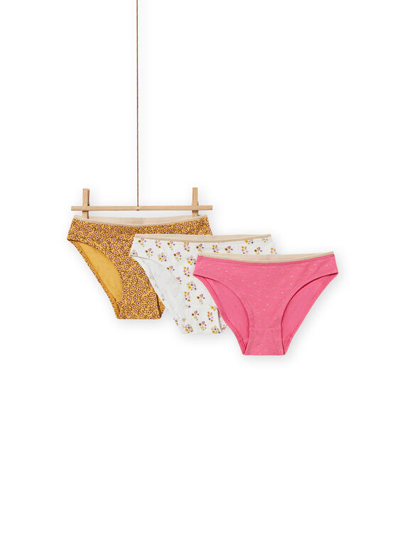 Lot de 3 culottes assorties enfant fille MEFALOTSAU / 21WH11C2D5LB107