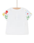 T-shirt blanc à motifs animaliers RUPOPTI3 / 23SG10X3TMC000