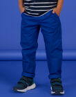 Pantalon bleu à taille élastique RONAUPAN / 23S902N1PANC238