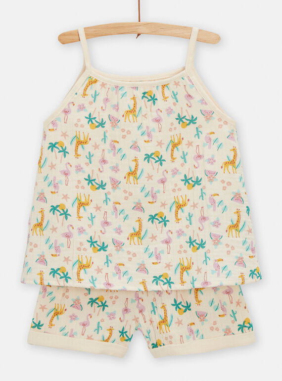 Pyjama Ecru TEFAPYJGAZ / 24SH1151PYJ003