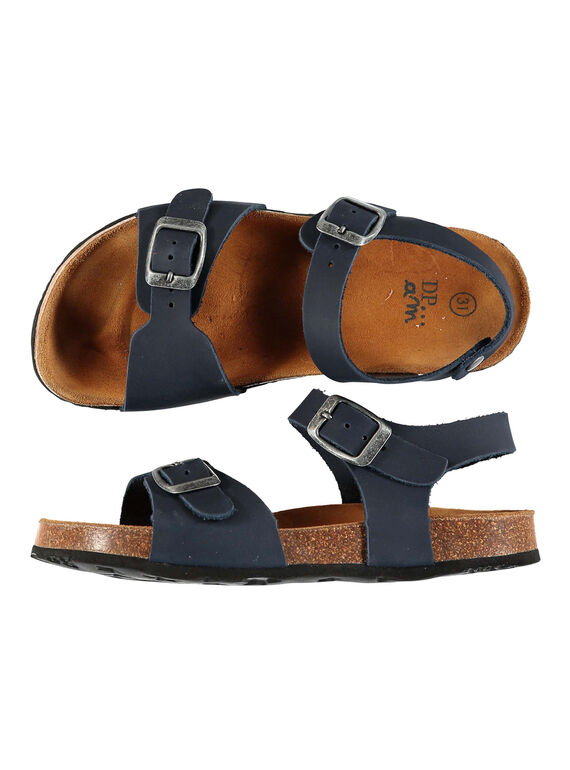 Sandale ville en cuir garçon FGNUBOUCL / 19SK36D5D0EC218