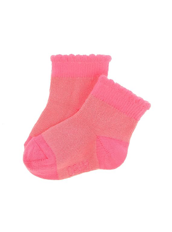 Chaussettes mi-hautes bébé fille CYIJOCHO11B / 18SI09SASOQ313