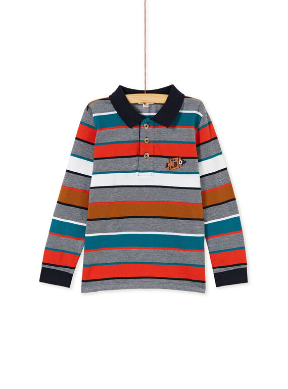 Polo rayé manches longues enfant garçon KOECOPOL / 20W902H1POL705