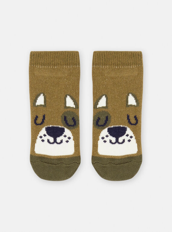 Chaussettes vertes à motif chien SYUJOCHOB3 / 23WI10M1SOQ633