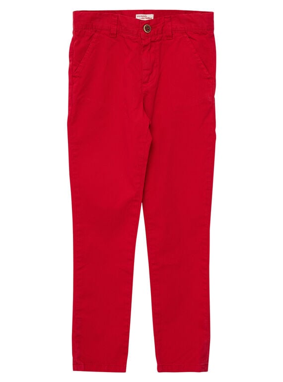 Pantalon chino garçon rouge JOJOPACHI6 / 20S90246D2BF505