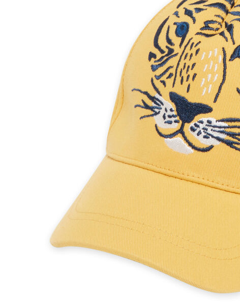 Casquette jaune motif tigre enfant garçon NYOJOCAP2 / 22SI02C4CHAB107