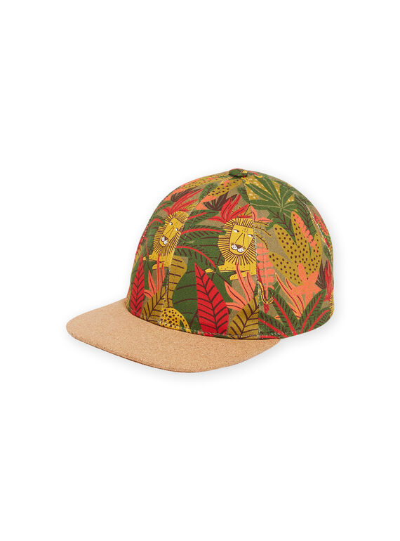 Casquette vert militaire à imprimé jungle enfant garçon NYOJOCAP1 / 22SI02C6CHAG631