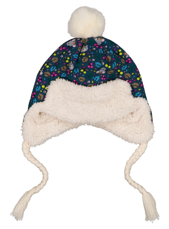Chapka à motif et avec pompon.  GYITUBON / 19WI09Q2BON714