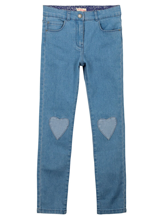 Jean slim fantaisie fille FANEJEAN / 19S901B1JEA721