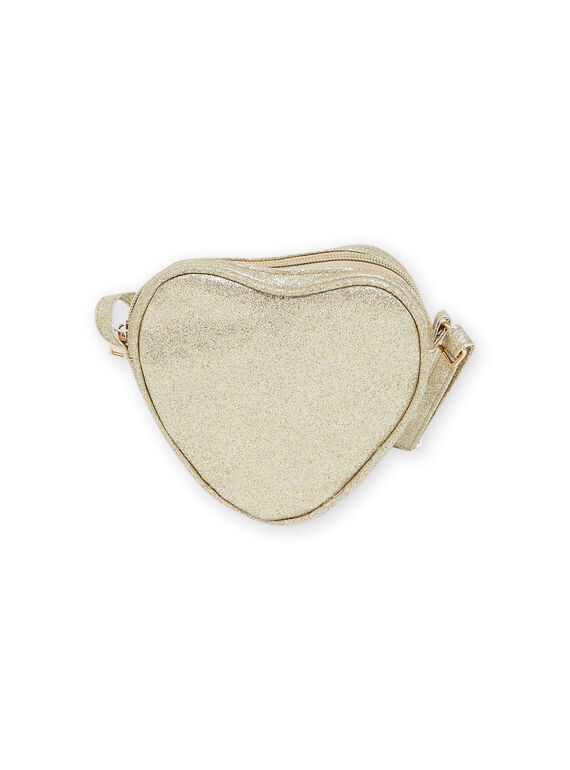 Sac doré en forme de cur enfant fille NYABABAG1 / 22SI0111BESK008