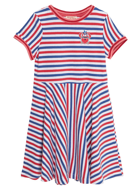 Robe à manche courte rayé  JACEAROB4 / 20S901N3ROB000