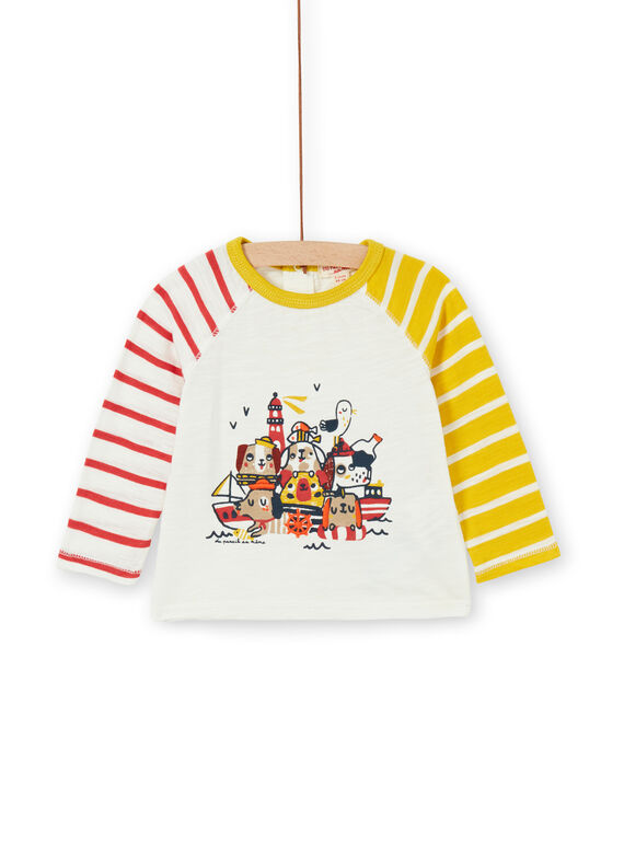 Tee Shirt Manches Longues Ecru LUNOTEE3 / 21SG10L1TML001