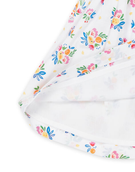 Robe blanche à imprimé fleuri RIPOPROB3 / 23SG09X1ROB000