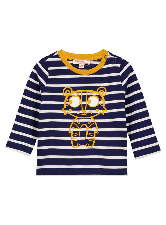 Tee Shirt Manches Longues Bleu marine GUJOTIRAY4 / 19WG1042TML070