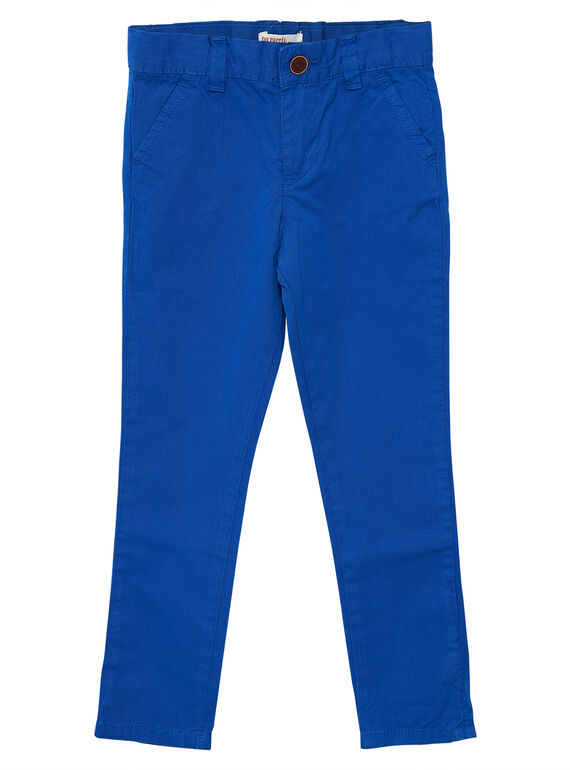 Pantalon chino garçon cobalt JOJOPACHI5 / 20S90241D2B703