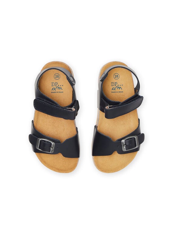 sandales garcon bleu marine