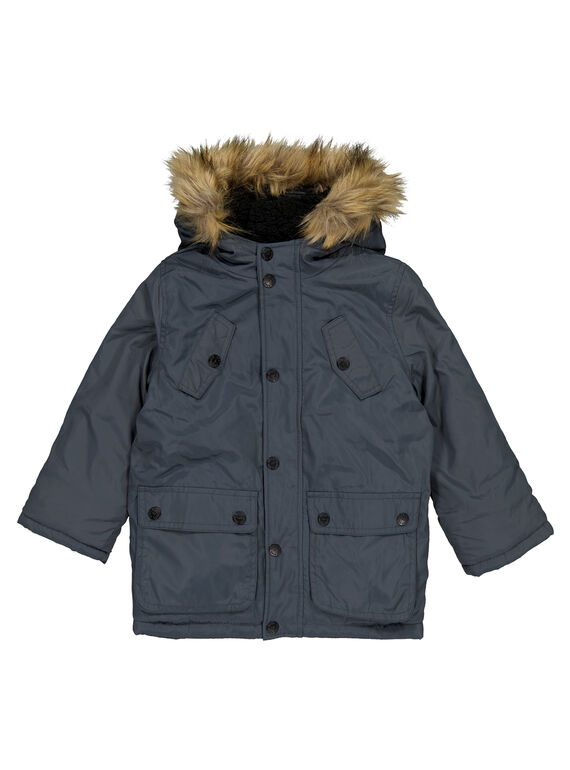 Parka doublure chaude Bleu Acier GOGROPAR1 / 19W90288PARC202