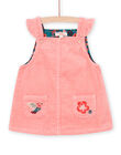 Robe saumon sans manches en velours PIPRIROB2 / 22WG09P2ROB401
