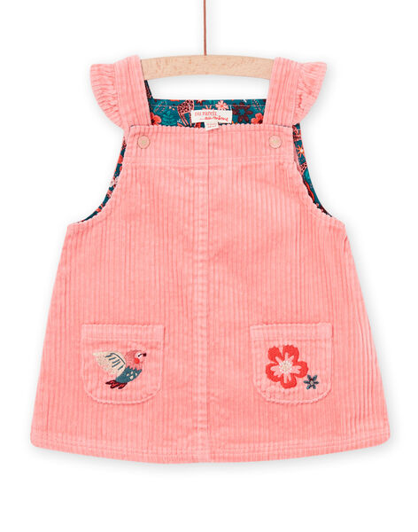 Robe saumon sans manches en velours PIPRIROB2 / 22WG09P2ROB401