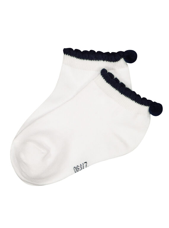 Chaussettes pompons fille FYAJOCHO7A / 19SI01G3SOQ000