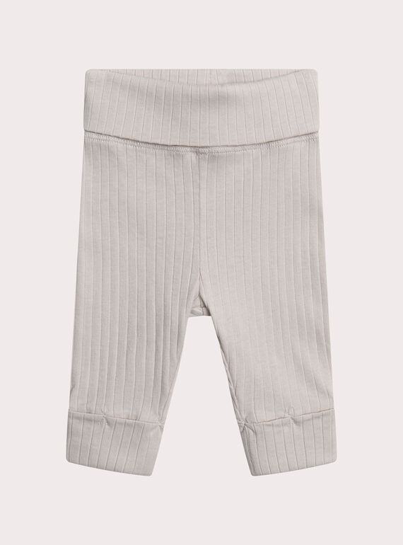 Legging naissance côtelé beige XOU1LEG / 25WF4251CAL810