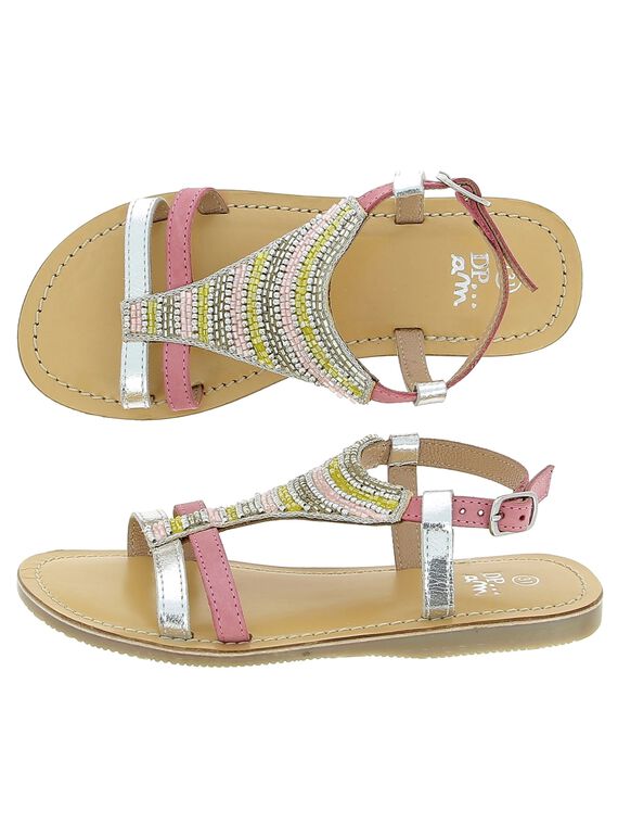 Sandale en cuir fille CFSANDTRI / 18SK35WDD0E956