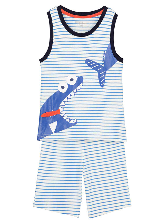Pyjama short rayé garçon FEGOPYCPOI / 19SH12H6PYJ000