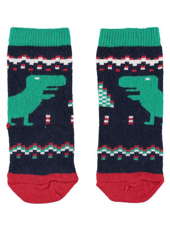 Chaussette motif dinosaure de Noël.  GYUNOCHO / 19WI10V1SOQ705